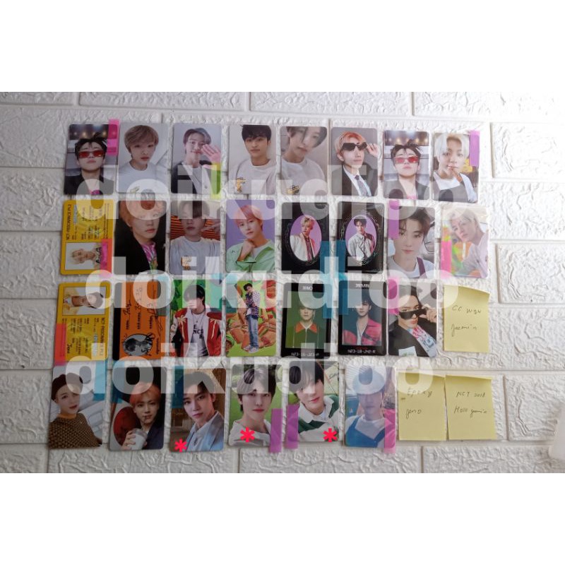 PC Official NCT Dream, AC Jeno, YB Jeno, IDC Jeno, Epoxy Jaemin