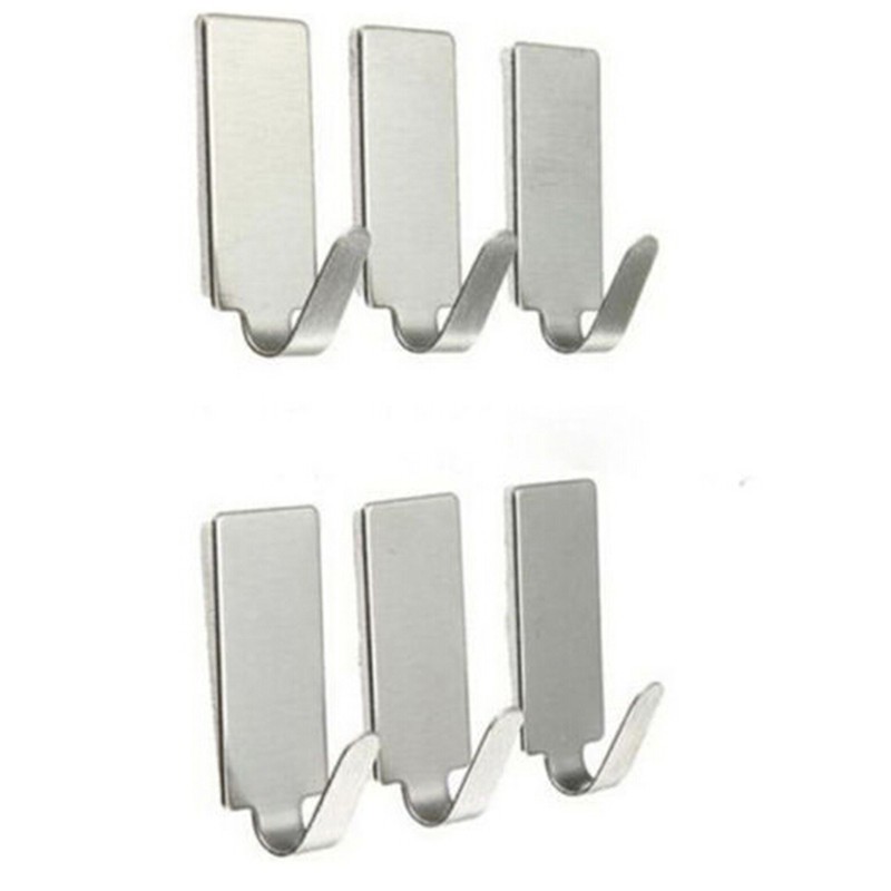 【GOGOMART】ALUMINIUM Gantungan Serba Guna Aluminium - 6 PCS - H6