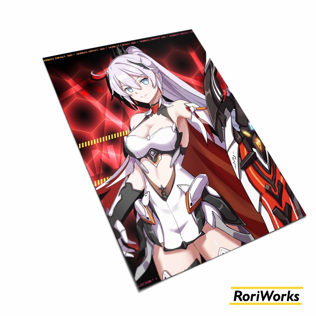 Poster Anime - Kiana (Herrscher of Flamescion) Honkai Impact 3