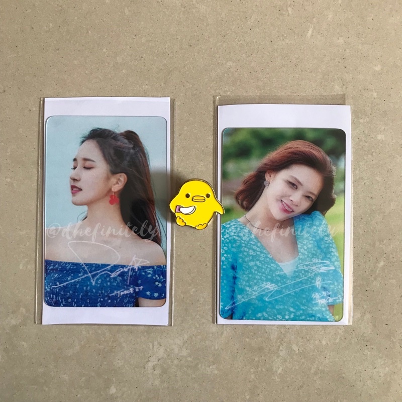 Photocard TWICE Clear Photocard Twaii’s Pop Up Store Japan (rare) — Mina & Jeongyeon