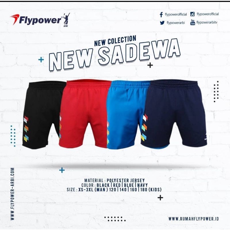 celana flypower Sadewa  / celana badminton  flypower