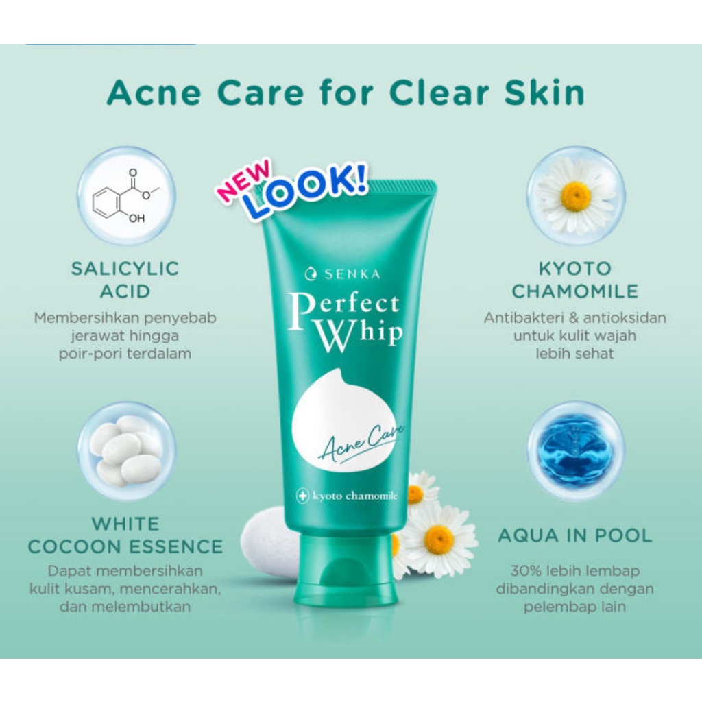 SENKA Perfect Whip Facial Foam Perfect Whip | Acne Care | White Clay | Berry Bright | Whip Fresh | Whip White | Whip Sakura | Acne Care | Gentle Wash | Collagen-in