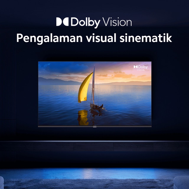 Xiaomi TV A2 43&quot; Layar 4K UHD Dolby Vision HDR Android Mi - RESMI TAM