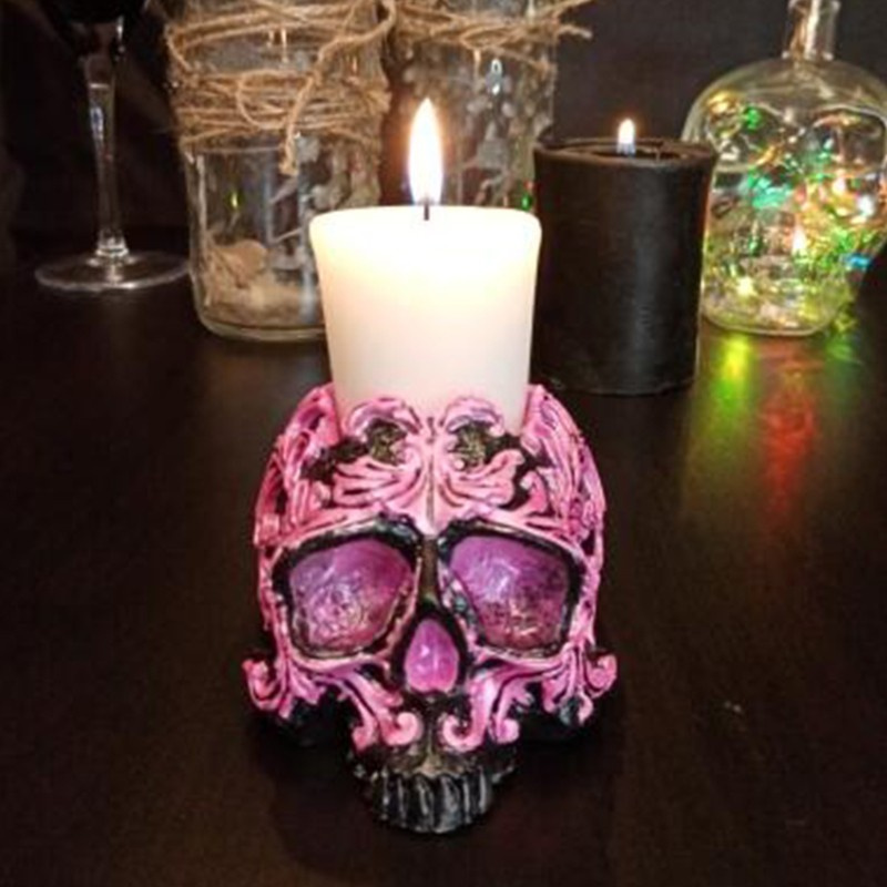 Glitter Skull Head Ashtray Epoxy Resin Mold Flowerpot Plant Pot Silicone Mould DIY Crafts Plaster Home Decoration Ornaments Casting Tool