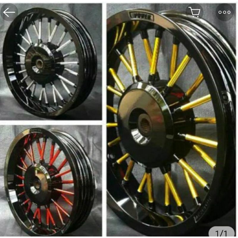velg racing mio karbu, mio soul karbu, fino karbu merk power type andong