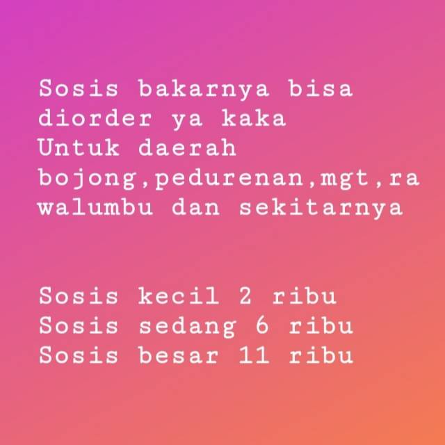 

Sosis Bakar