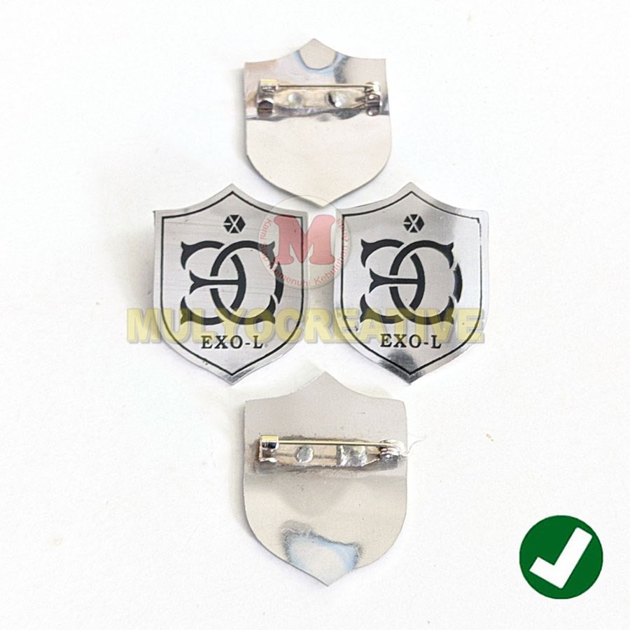 Pin Exo-L Pin Enamel Logo Exo-L Bahan Stainless Murah