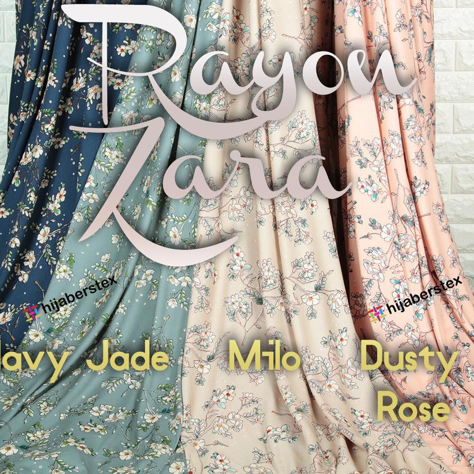 BEST SELLER HijabersTex 1/2 Meter Kain RAYON ZARA 1208 .,.,