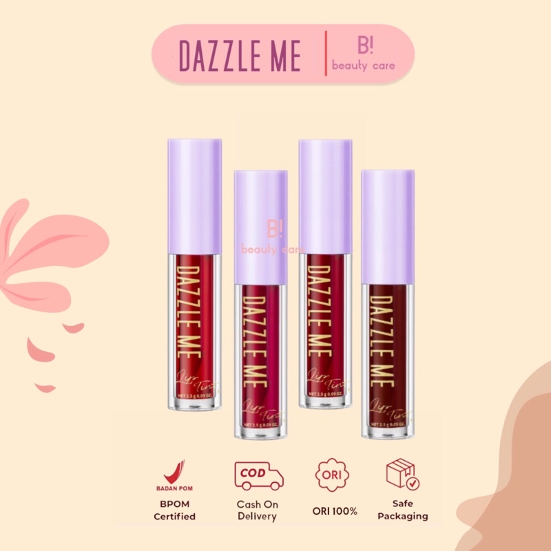 [READY SIAP KIRIM] Liptint DAZZLE ME Smiley | Touch Down | Swipe Up | Orangee