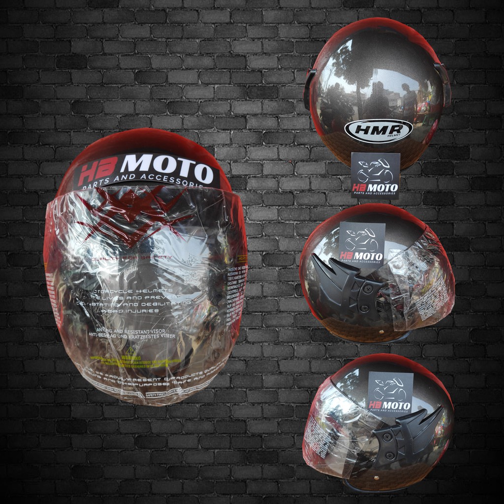 Helm HMR Polos HMR1DG / Helm SNI / Helm Half Face / Helm Dewasa / Safety Helmet
