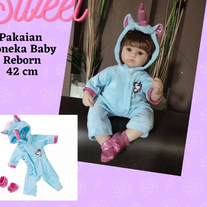 Aksesoris Pakaian Baju Topi Sepatu Boneka Reborn 38 cm, 42 cm, 45 cm, 48 cm H0VHG77