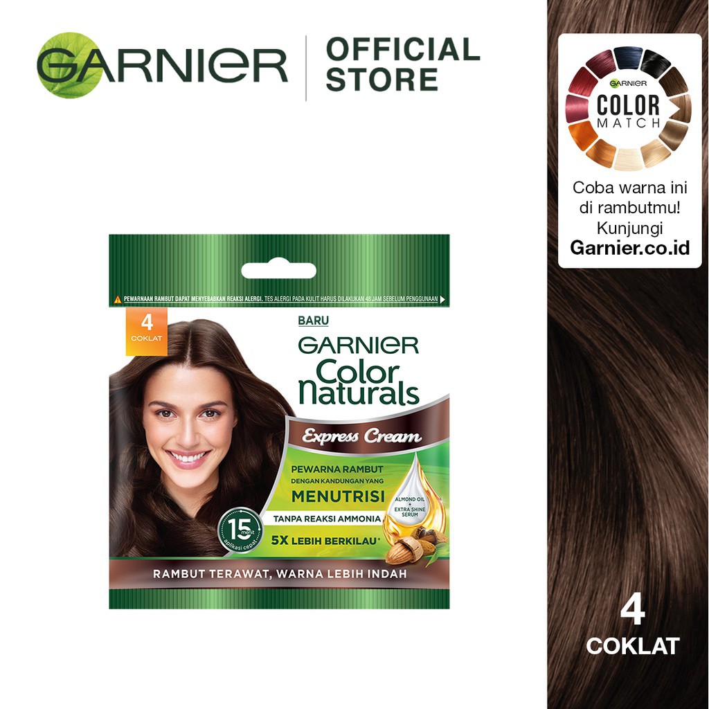 Jual Garnier Color Natural Express Coklat No Sachet Shopee Indonesia