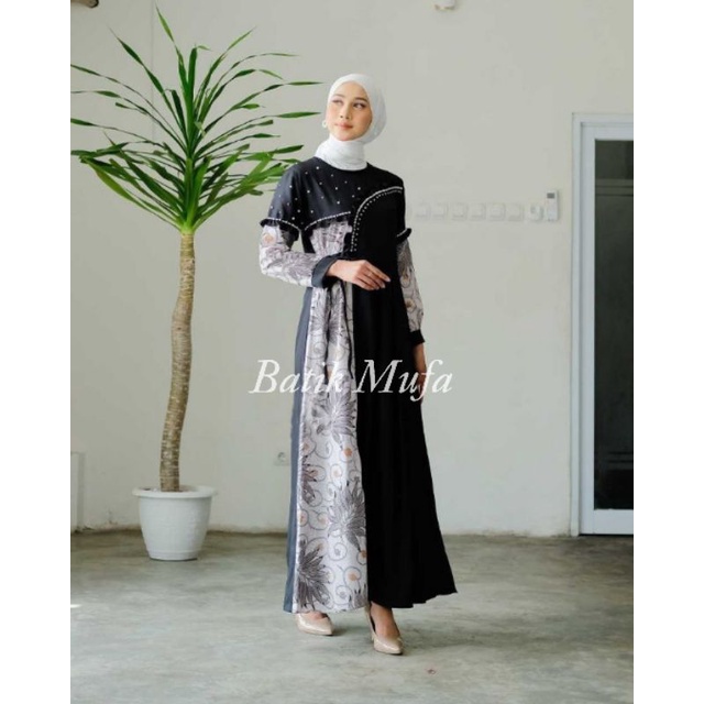 ORIGINAL NEW GAMIS COUPLE MOZA DRESS BAJU LEBARAN TERBARU 2022 GAMIS LEBARAN COUPLE DRESS KEKINIAN