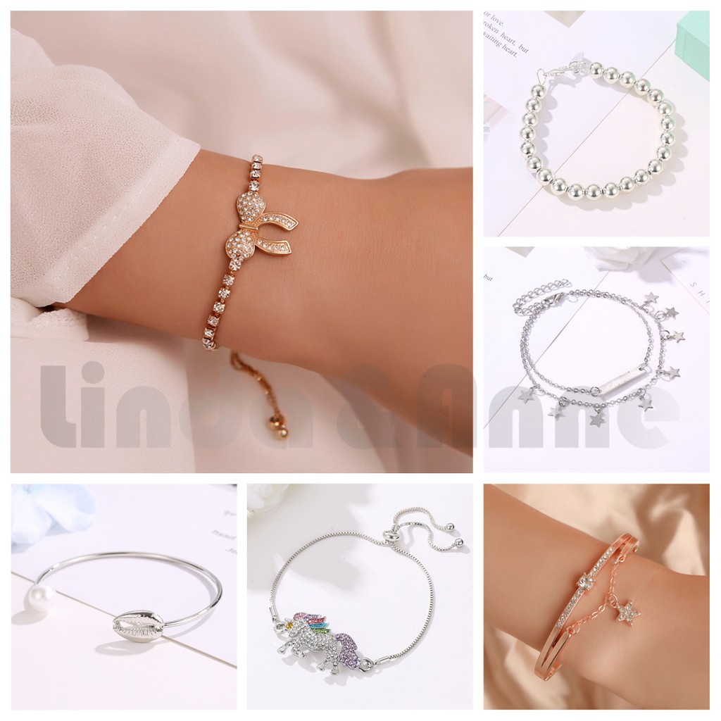 Termurah Fashion Korea Perhiasan Aksesoris Gelang Kaki Model Pantai Dan Gelang Tangan Wanita Import