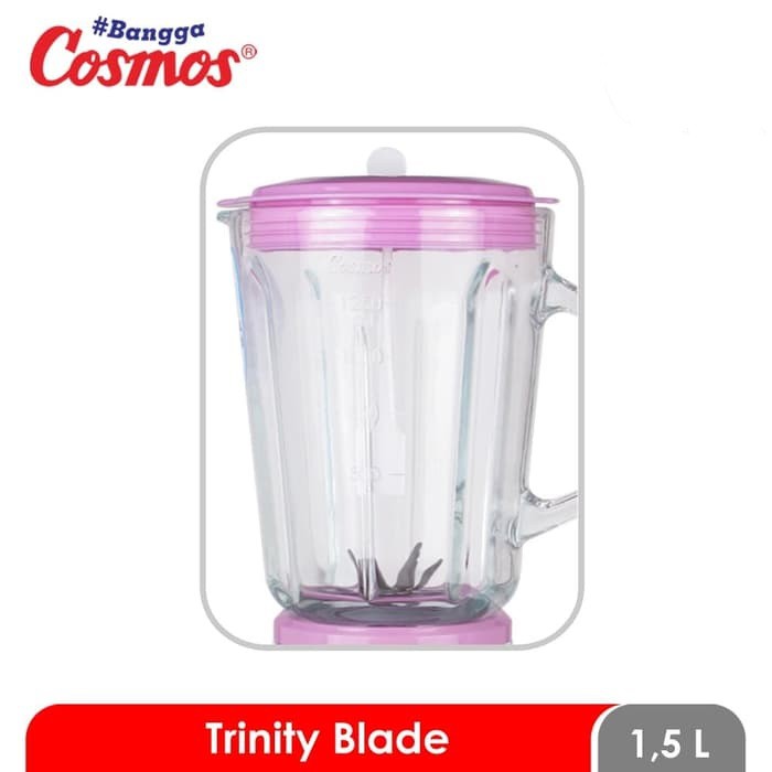 COSMOS CB 721 G - Blender Kaca Trinity 1,5 Liter 2in1 2 Tabung