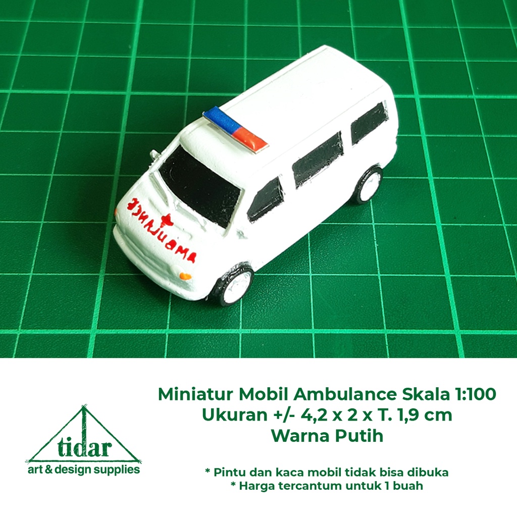 

[MR] MH - Miniatur Mobil Ambulance Skala 1:100 - Maket Ambulan Rumah Sakit