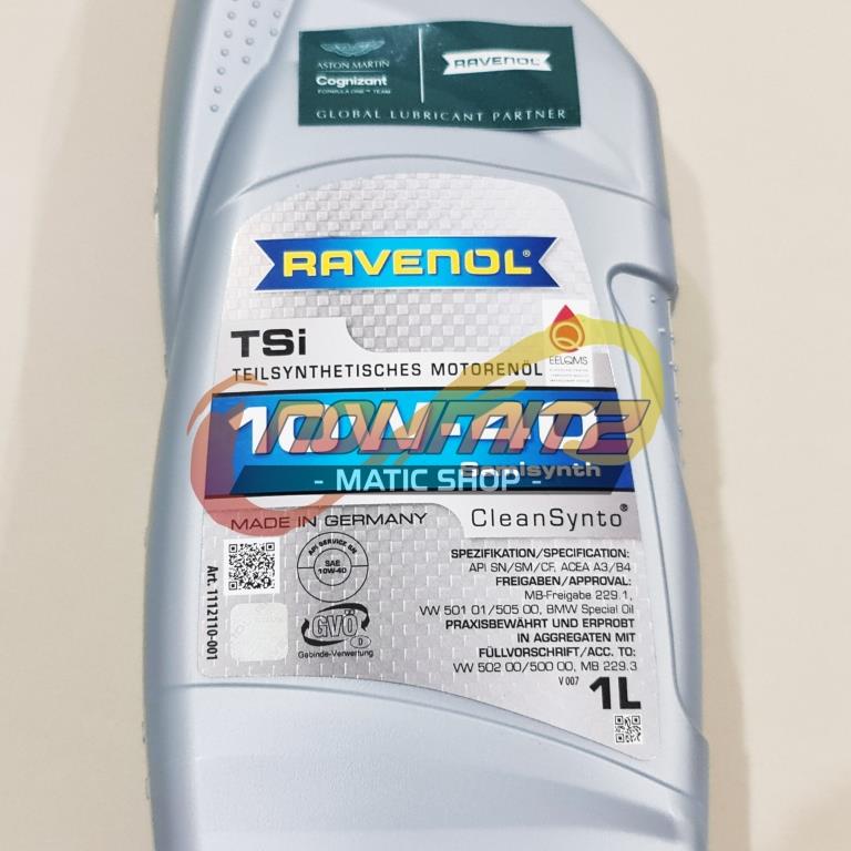 Oli Ravenol TSI Semi Synthetic 1L 10W-40 Yamaha NMAX XMAX Aerox 155