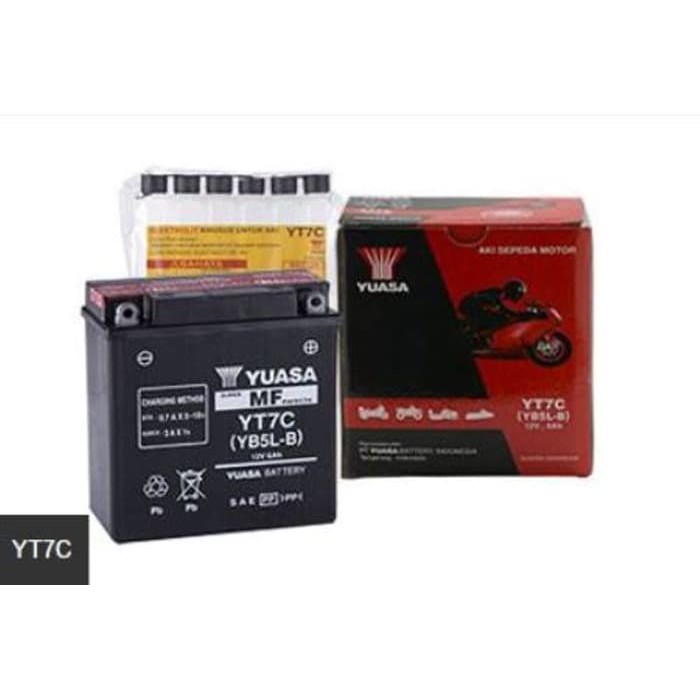 Aki YUASA YB5L-B/YB5LB/YT7C Motor Accu/Battery Kering MF   -KSaCJ001