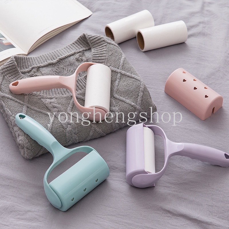 Roller Pembersih Debu / Rambut / Bulu Hewan Peliharaan Dengan Cover Untuk Karpet
