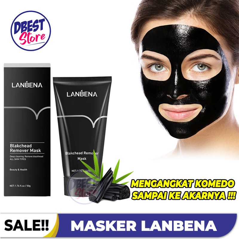 DBEST - Lanbena Blackhead Remover Mask / Charcoal Blackmask / Masker Arang / Masker Komedo Hidung Wajah