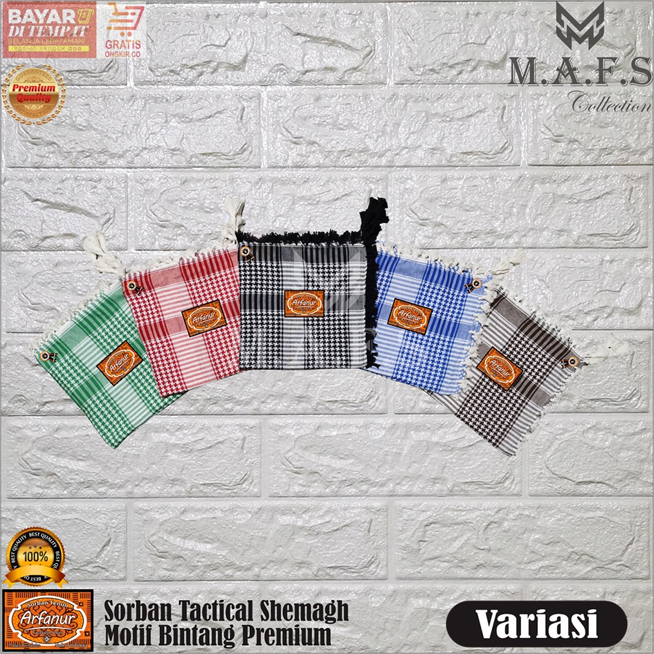 SORBAN TACTICAL SORBAN KUNCIR ARFANUR MOTIF