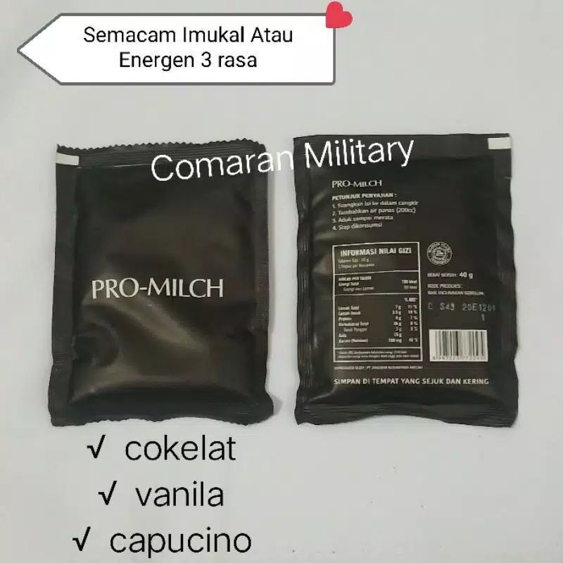 IMUKAL RANSUM PROMILCH TNI / MINUMAN CEREAL IMUKAL
