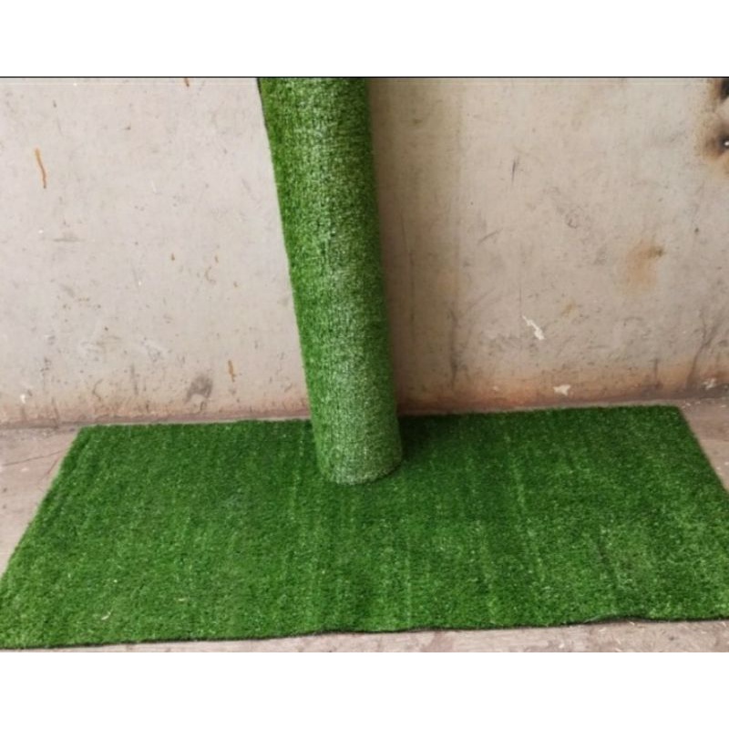 Rumput sintetis 1 meter, sintetis dekorasi hiasan taman outdoor, indoor