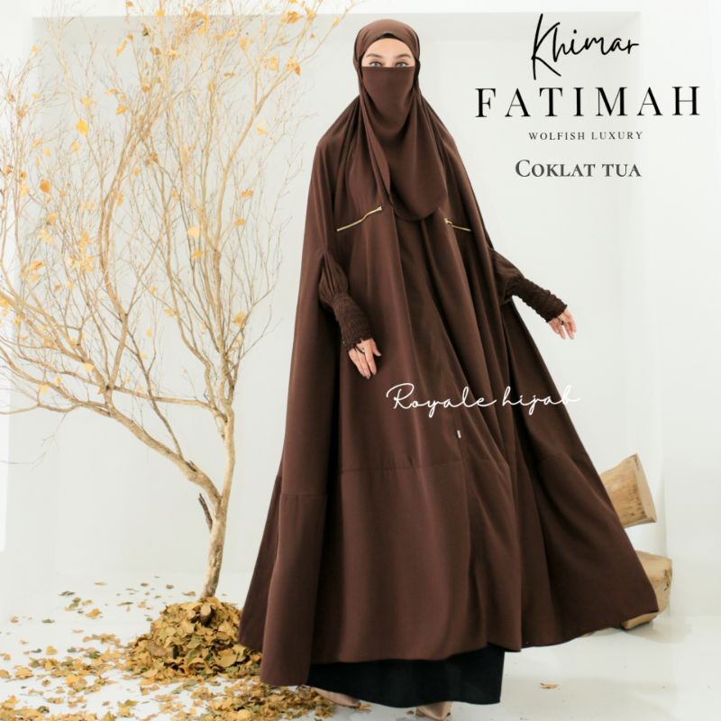 FATIMA khimar  khimar overhead  free cadar variasi saku wolfish lux premium