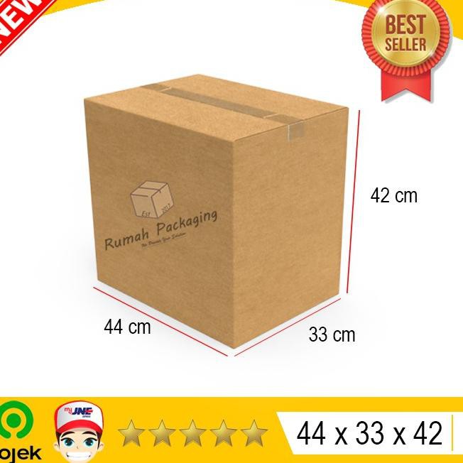 

[PREMIUM] KARDUS BESAR Uk. 44x33x42 TEBAL 4MM POLOS dan BARU !!!