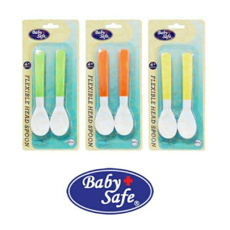 Babysafe flexible head spoon bs349/ sendok makan