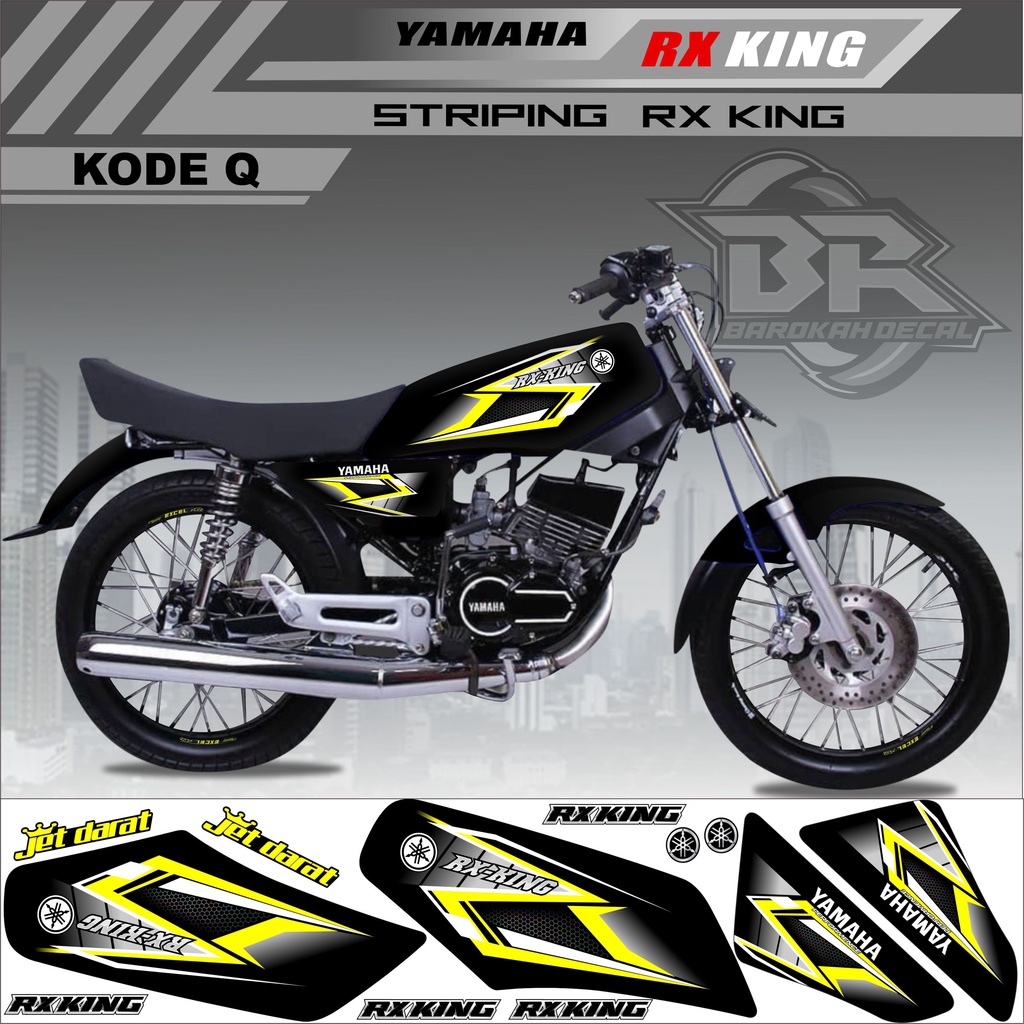 Sticker Rx King Variasi Stiker Lis Striping Rx King Kode Q