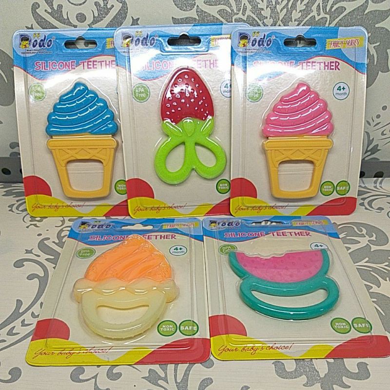 Silicone Teether dodo gigitan bayi 4 bulan keatas
