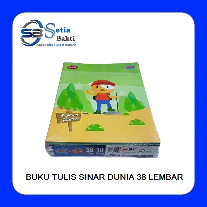 

SINAR DUNIA - Buku Tulis SIDU 38 Lembar 1 Pak - 10 Pcs