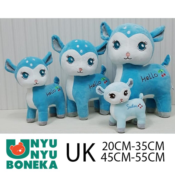 import Boneka Cute soft Rusa Bambi Souvenir kado ultah SAFARi