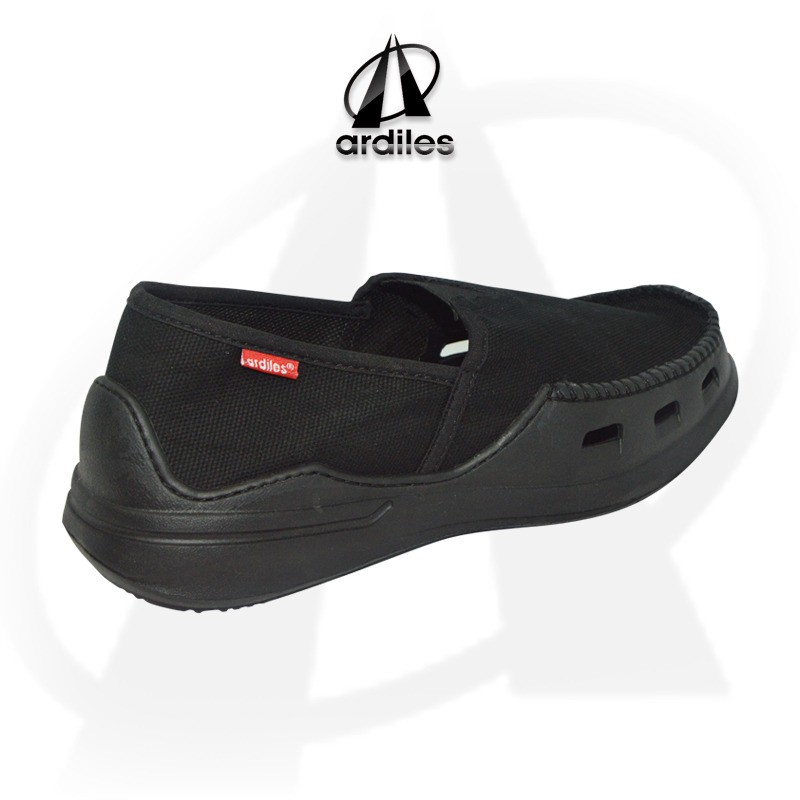 COD - Sepatu slip on pria ardiles original cowok promo terbaru new pasadena hitam full kerja santai