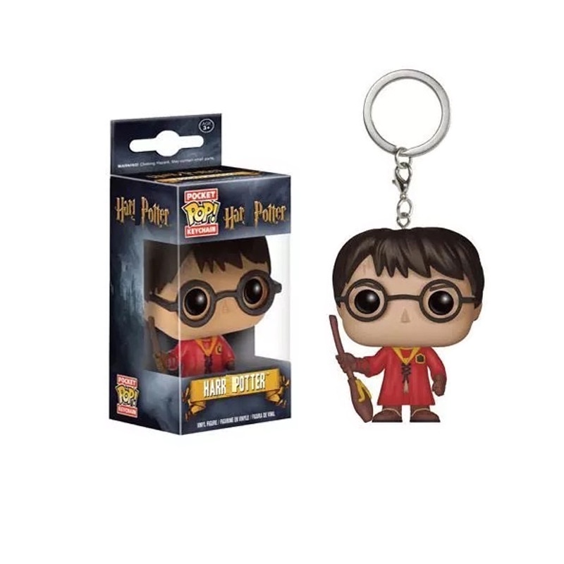 Funko POP Original Harry Potter Gantungan Kunci Hermione Ron Malfoy Professor Action Figure Boneka Liontin Hadiah