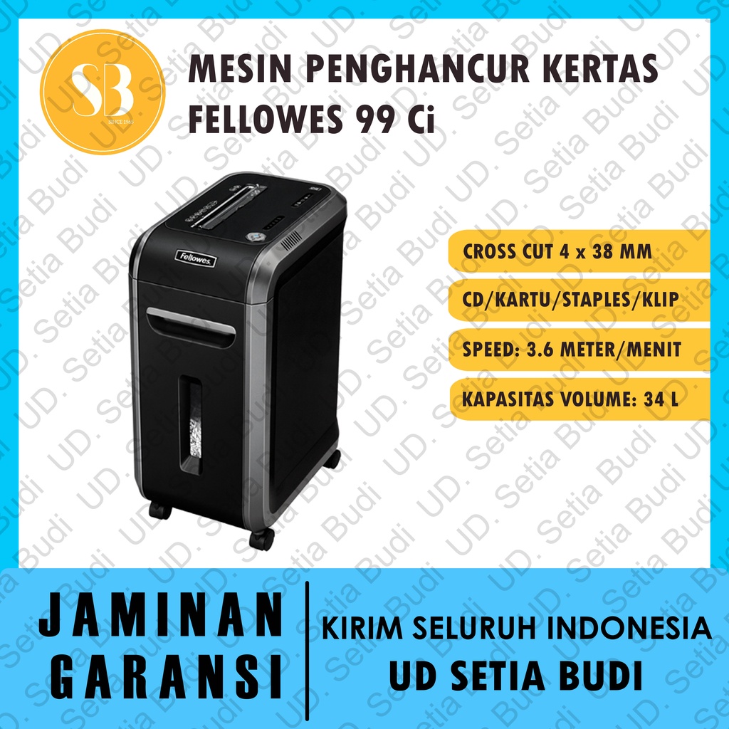 Mesin Penghancur Kertas Fellowes 99 Ci Paper Shredder 99Ci