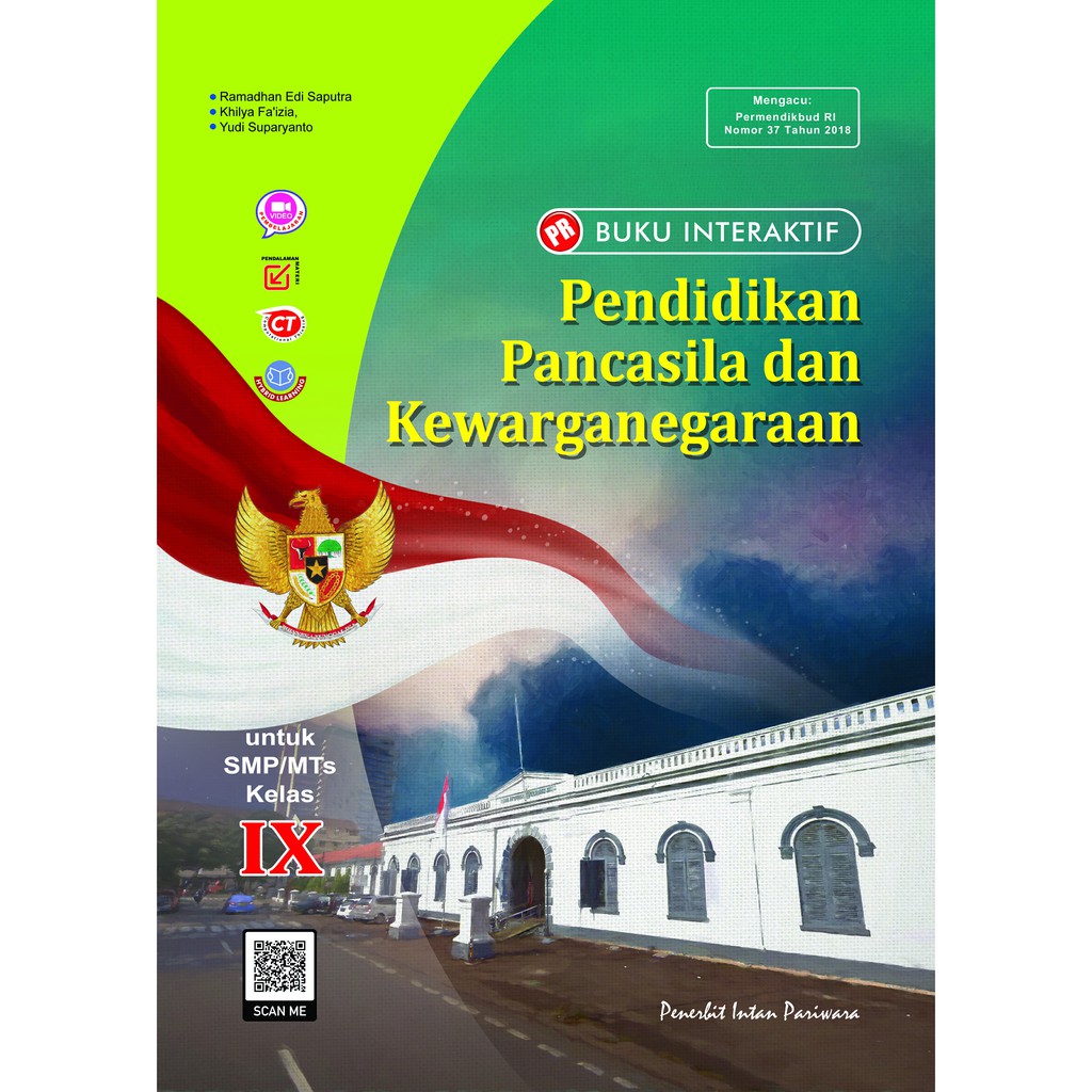 Buku PR/LKS SMP Kelas 9,KELAS IX Intan Pariwara (Kur 2013) Tahunan Edisi 2021-PPKn