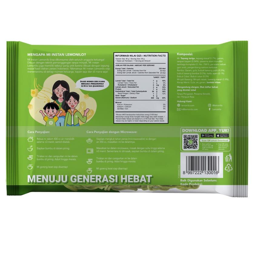 

04J✦ 5 Pcs Lemonilo Mie Instan Goreng Mialami (Special Edition) Barang Terlaris