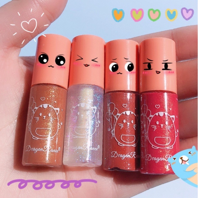 Dragon Ranee Lip Glow Glitter Lipstik Liquid Cair 10 Warna Waterproof And Drable Lipstick XX009