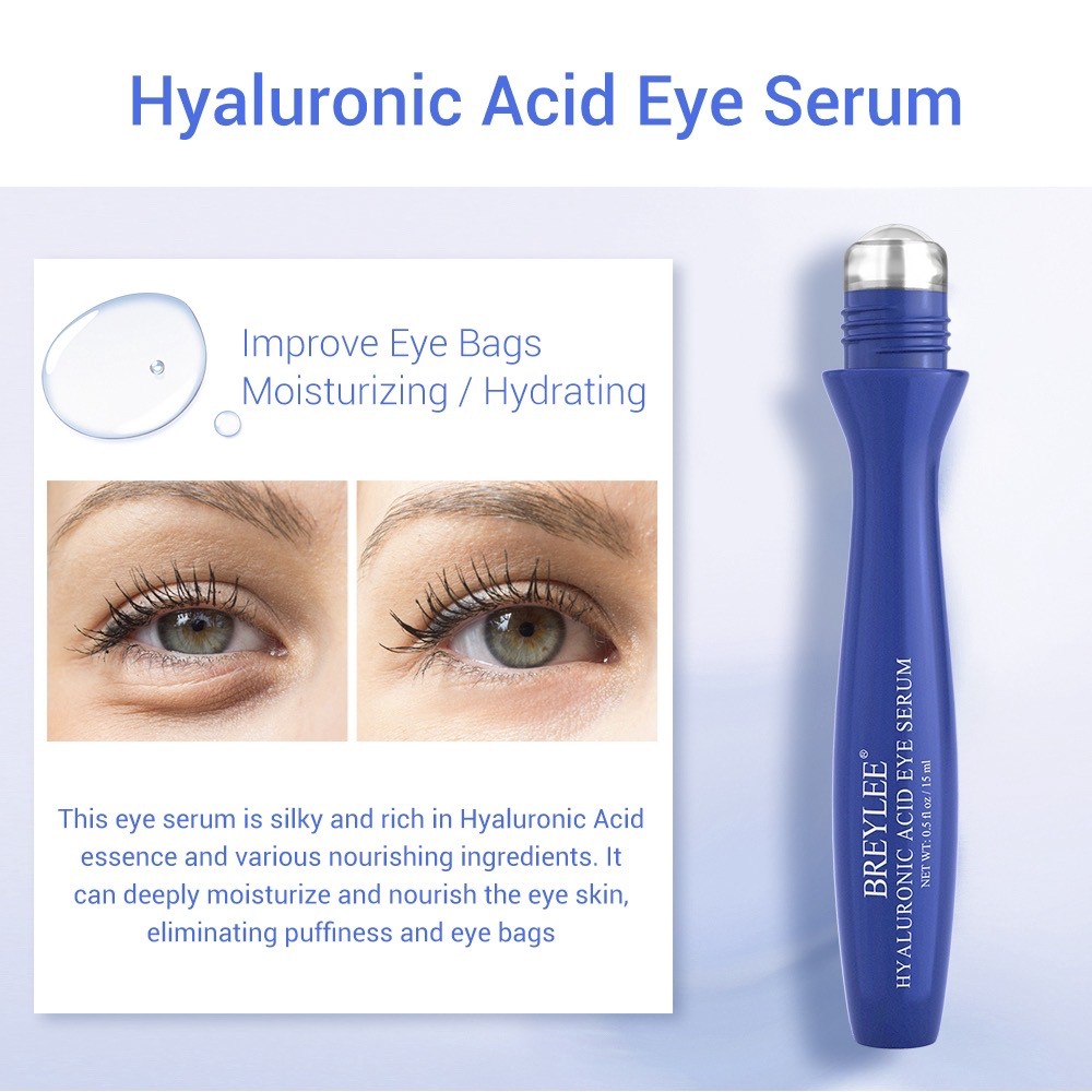 BREYLEE VC Retinol Hyaluronic Acid Eye Serum Mata Roll On Panda Kantong Mengencangkan Anti Keriput