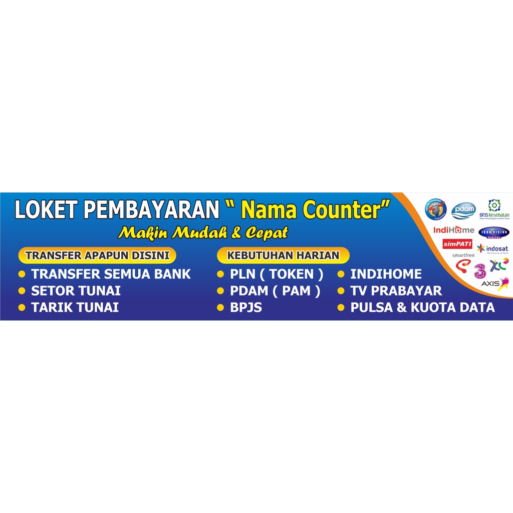 Cetak Banner Loket Pembayaran