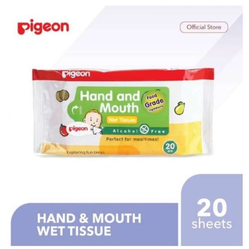 Pigeon Wipes Hand and Mouth 20's.