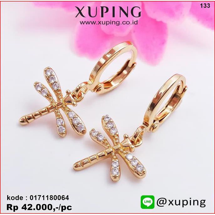 XUPING ANTING JURAI CAPUNG EMAS ZIRCON 0171180064
