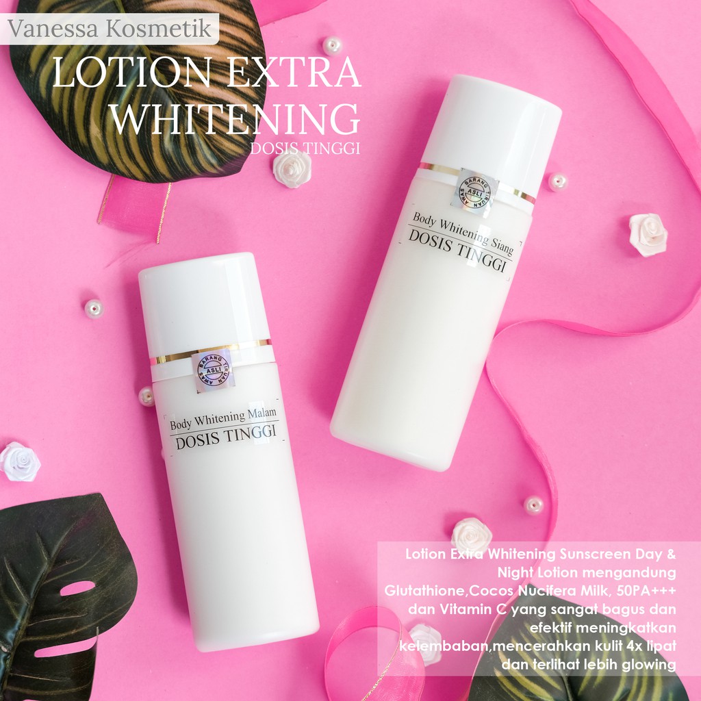 Hb Extra Whitening Dosis Tinggi Lotion Pemutih Badan