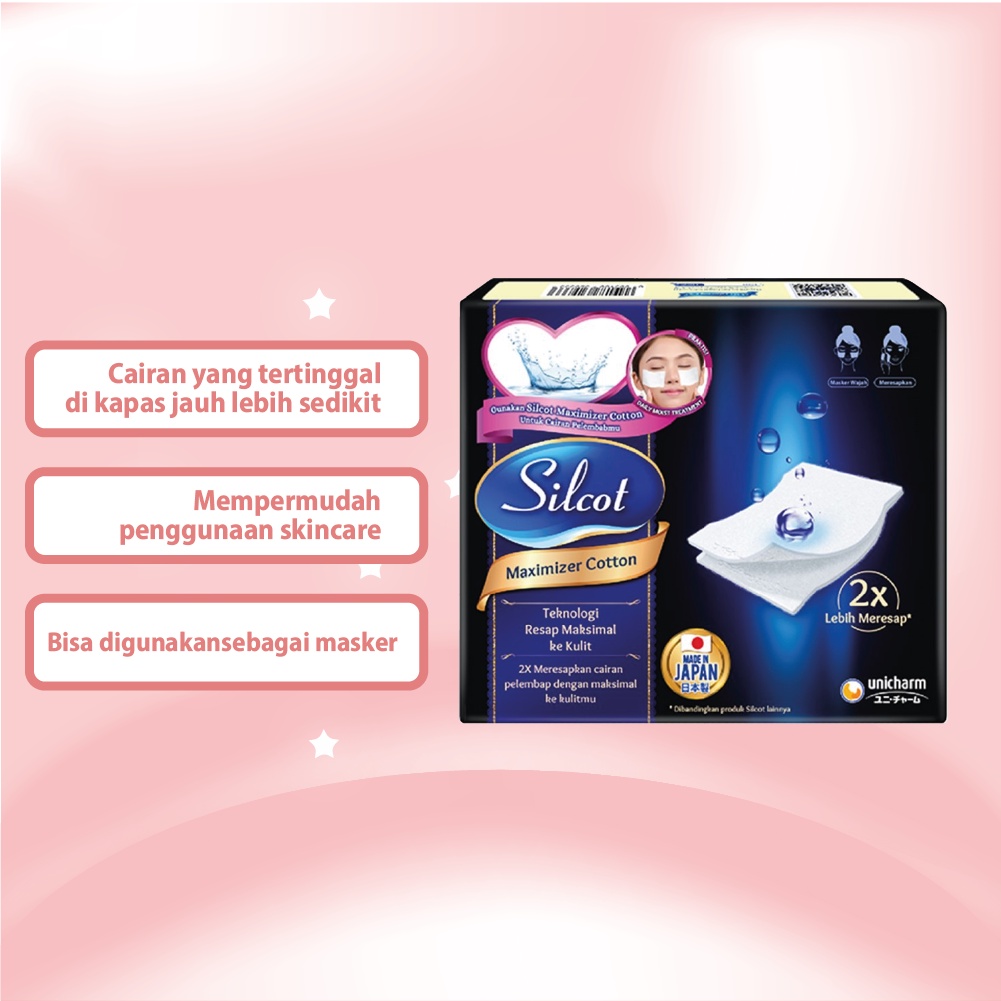 Skinhouseid Kapas Kecantikan Wajah Silcot Maximizer Cotton Premium Original 40pcs