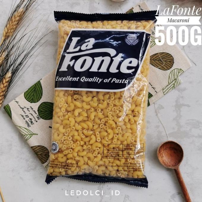 

MAKARONI LA FONTE MACARONI PASTA 500 GRAM ledolci92 dijamin