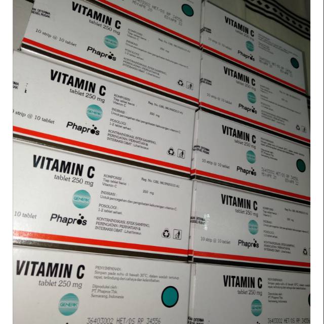 TERMURAH VITAMIN C 250mg isi 100 tablet