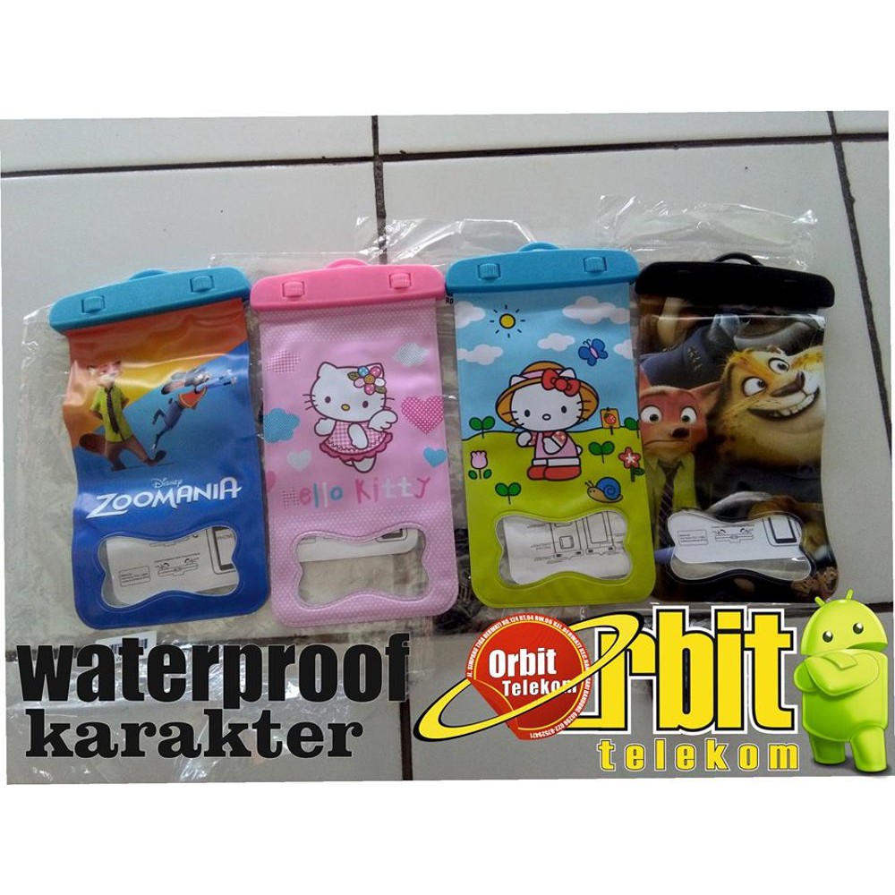GROSIR AKSESORIS HP WATERPROOF KARAKTER