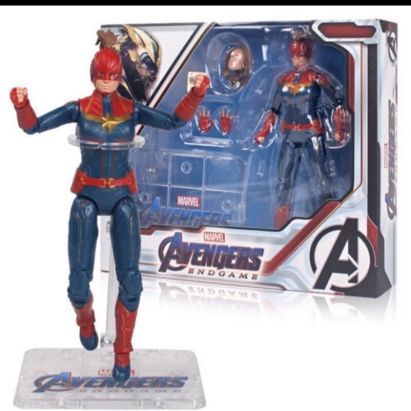Unik ZD Toys Marvel Avengers Infinity War Captain CaptainMarvel Figure Diskon